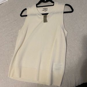 Jcrew cashmere shell tank in cream size small
